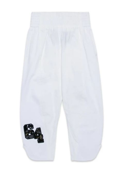 Pantaloni Bianchi Con Stampa DSQUARED2 KIDS | DQ2807-D0A8CDQ100